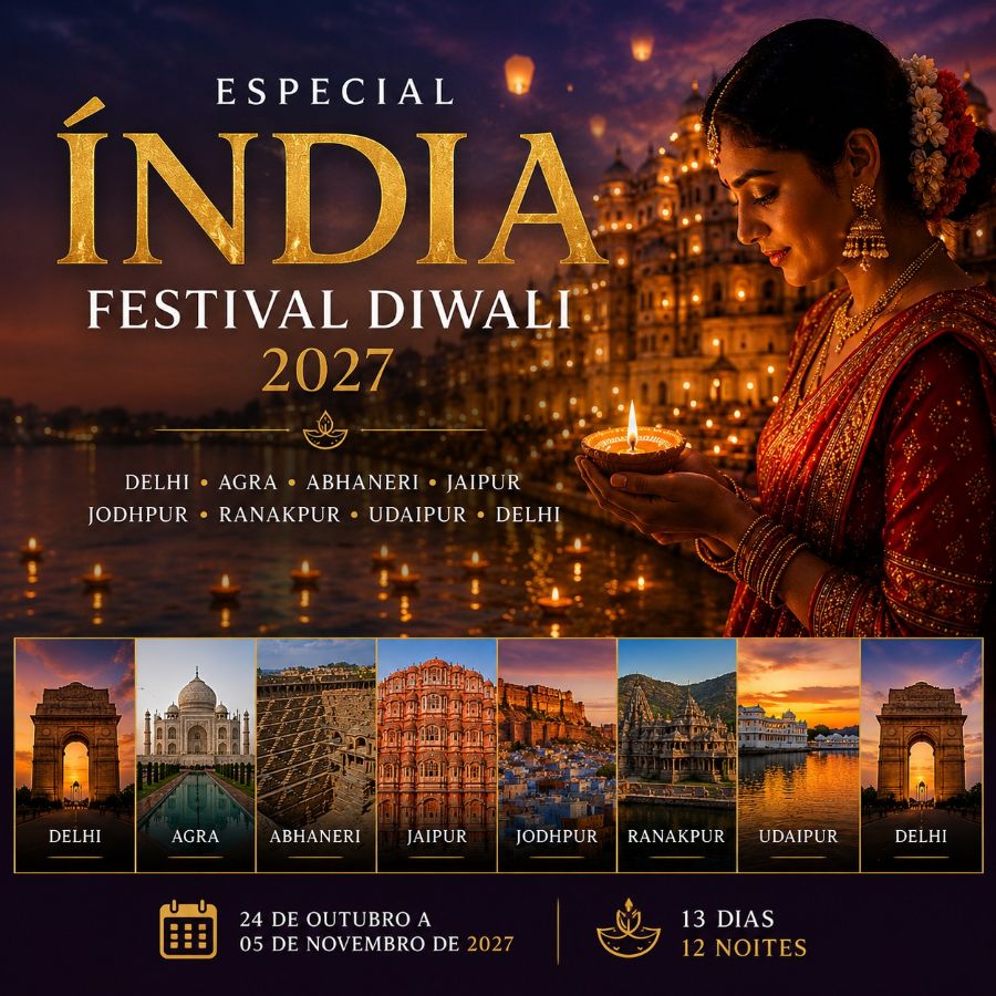 Rajastão Especial: Sob as Luzes do Festival Diwali (QITW15)